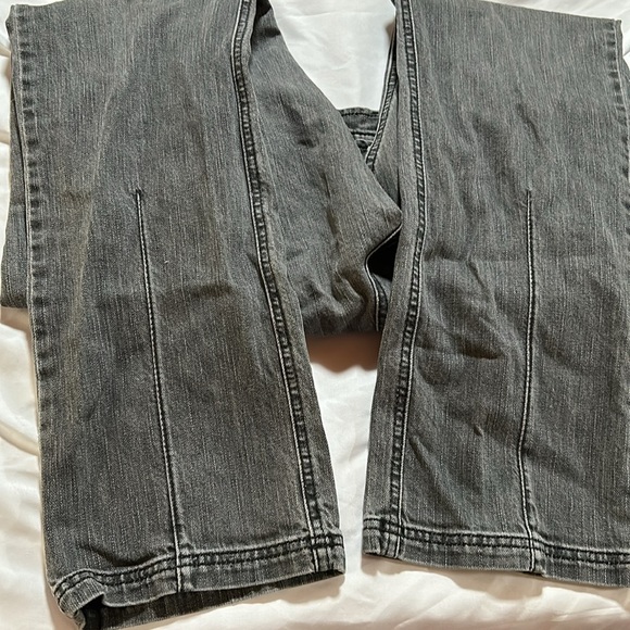 DKNY women’s 14 grey moto boot cut jean - Picture 3 of 3